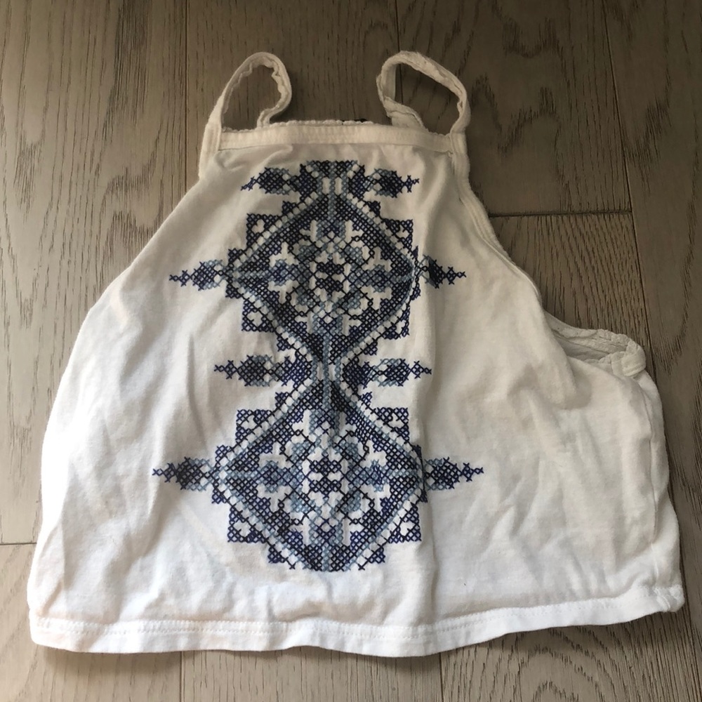 high neck crop top